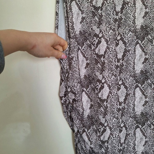 Snake print dress H&M like new, gray and beige, size XL
