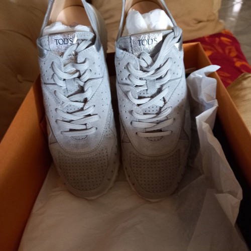 Tod's sneakers grey ice, size 37, new