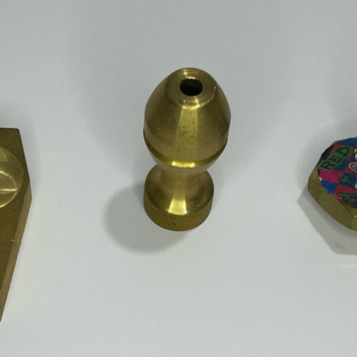 Pack of 3 used brass POG caps, Slammer, Milk Cap