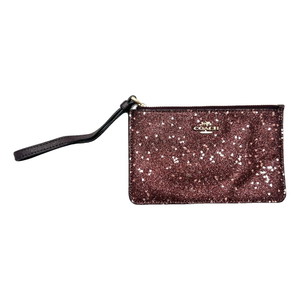 Coach  mini sparkling clutch