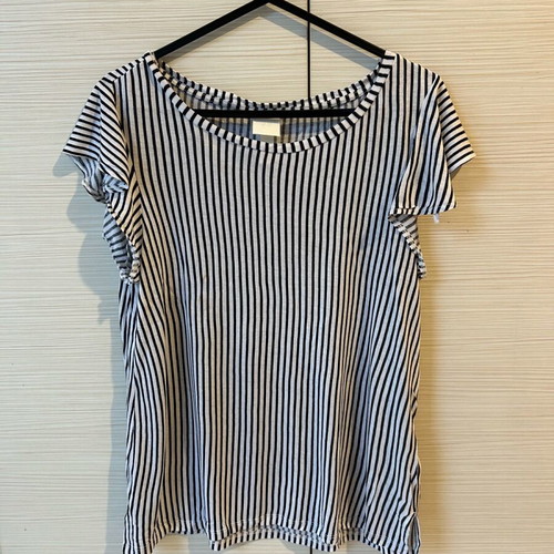 Striped H&M blouse like new, size S, black and white
