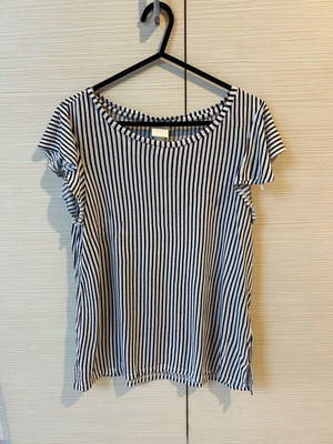 Striped H&M blouse like new, size S, black and white