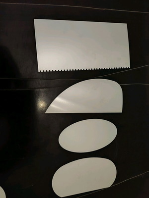 Set of 2 metal ribs for ceramics like new