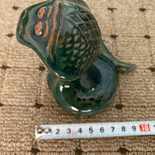 Ceramic cobra ornament new