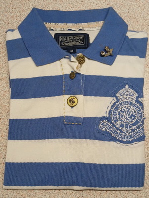Ralph Lauren Polo πουκάμισο μέγεθος M σαν καινούργιο, άσπρο και μπλε