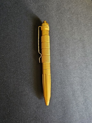Metal pen, gold color for outdoor activities