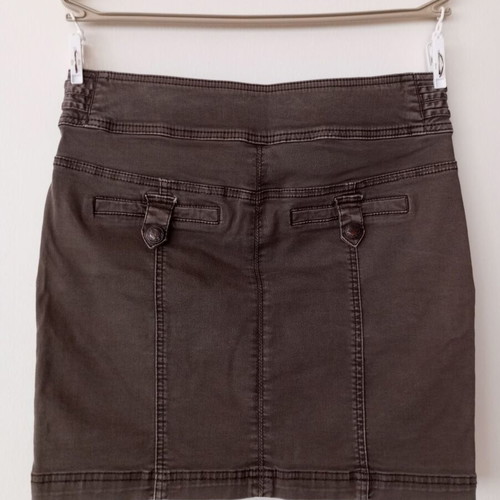 Brown cargo mini skirt size M like new with handmade necklace gift