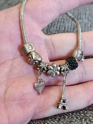 Vintage thematic bracelet from Paris 90s
