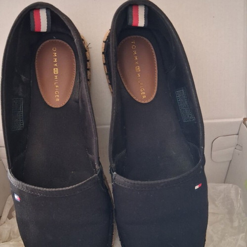Tommy Hilfiger women's black espadrilles like new, size 38