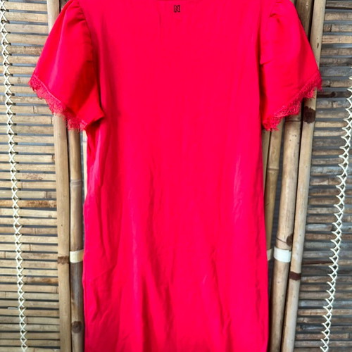 Nikkie Red T-Shirt Dress with Noir Rouge Print, Size 34