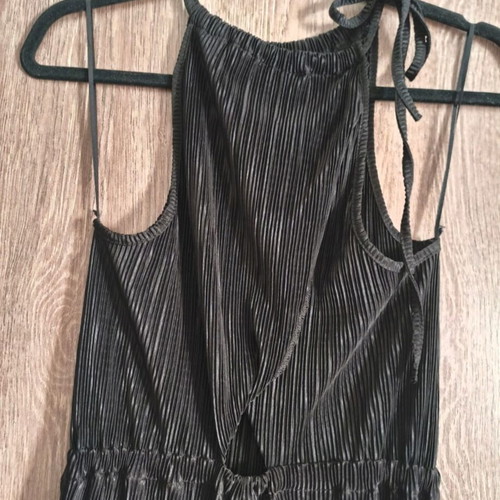 Pink Woman black halterneck jumpsuit size small like new