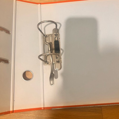 Leitz orange binder like new, unused