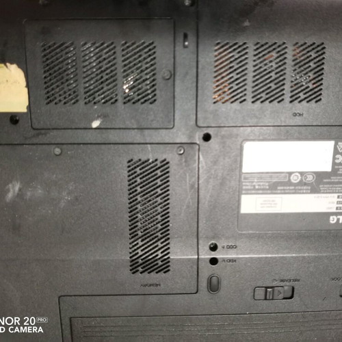 LG R510 laptop used without power adapter for parts