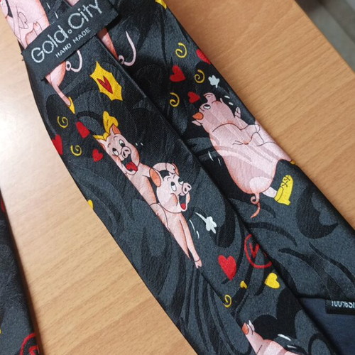 Tie 100% silk new, handmade, black
