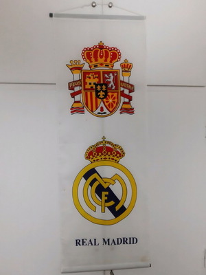Large Real Madrid banner like new, official replica