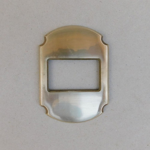 Decorative brass front plate