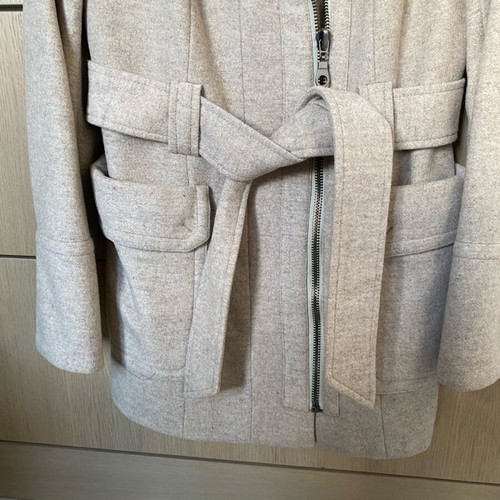 Zara coat like new, ecru, size M