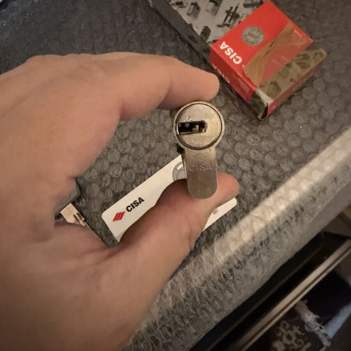 CISA Asix PRO security cylinder like new with card and keys, 70mm
