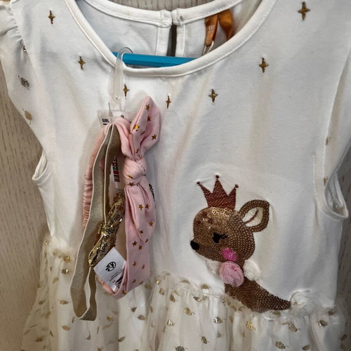 Children's dress and hairbands new, Orchestra size 128 cm