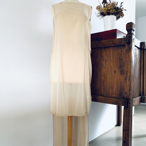Asymmetric Tunic Ioanna Kourbela new, beige, size S