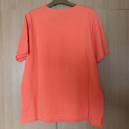 Γυναικείο T-shirt σαν καινούργιο, medium, κοραλί με σχέδιο απλικέ
