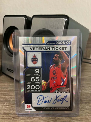 David Vanterpool Autograph Euroleague Card like new