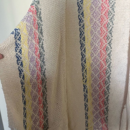 Zara poncho size 13/14 like new, colorful knitted