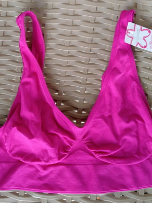 Top with wide straps new, fuchsia, size XL/XXL