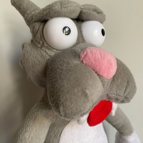 Vintage The Simpsons Cat Scratchy plush toy 2006 used
