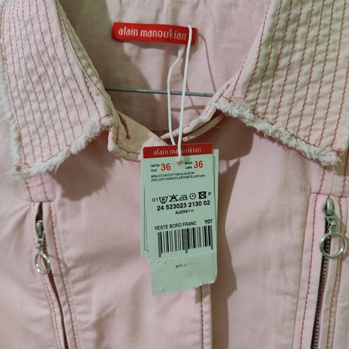 Pink cotton jacket Alain Manoukian like new