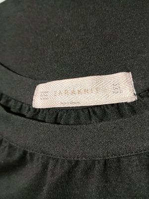 Zara black knit dress medium used with side pockets