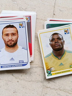 Panini stickers FIFA World Cup 2010, like new, set of 40