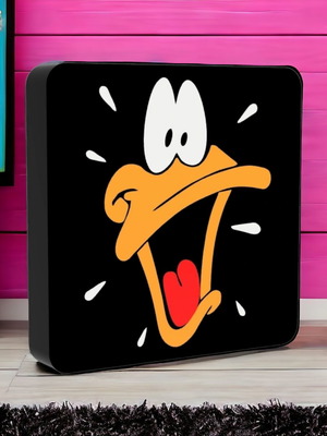 Φωτιστικό Duffy Duck σαν καινούργιο, USB με διακόπτη, 22x22cm