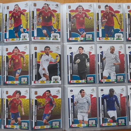 UEFA Euro Poland-Ukraine 2012 Adrenalyn XL album with 223 base cards used