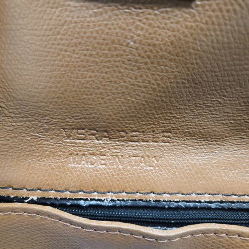 Vera Pelle Kitora Shoulder Bag like new, beige and brown leather