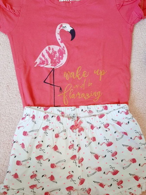 Summer pajama set for girl used, 3 years old
