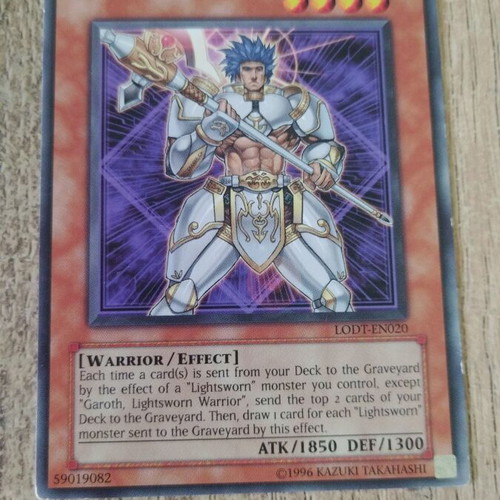 Garoth, Lightsworn Warrior Yugioh κάρτα σαν καινούργιο