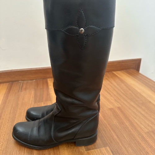 Louis Vuitton Heritage Line riding boots used, size 38.5, black