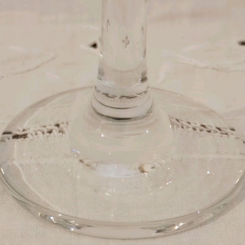 Decorative glass handmade with gold flowers like new