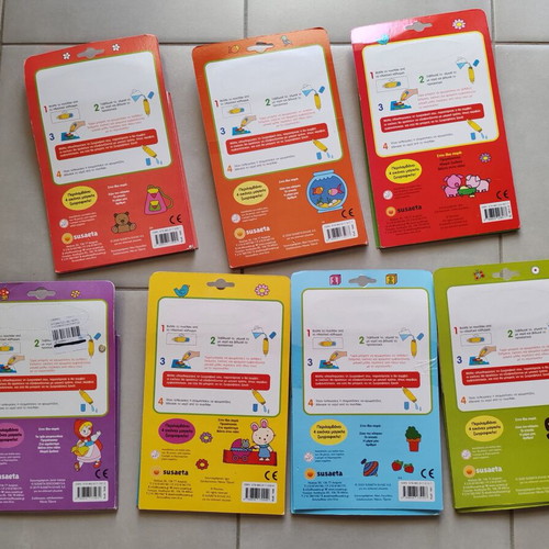 Coloring books with water new, set of 6