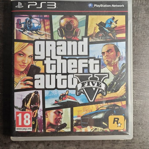 Grand Theft Auto GTA V PS3 game, original with printed cover