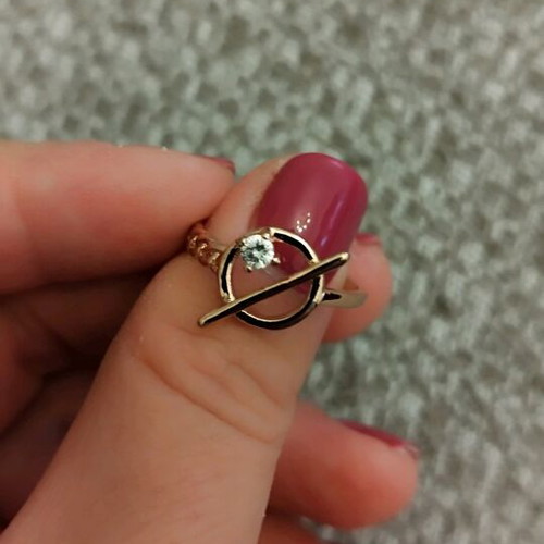 Adjustable ring in rose gold, like new