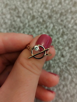 Adjustable ring in rose gold, like new
