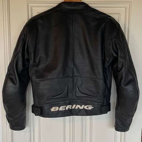 Bering leather motorcycle jacket used, winter full leather, size S
