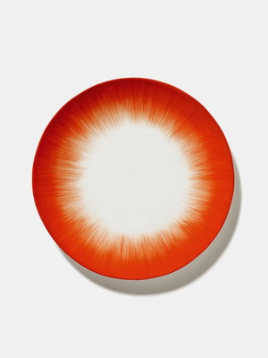 Set of 2 porcelain plates 28 cm Demeulemeester by Serax in luxury box