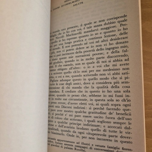 Machiavelli Il Principe e altre opere politiche like new, Italian