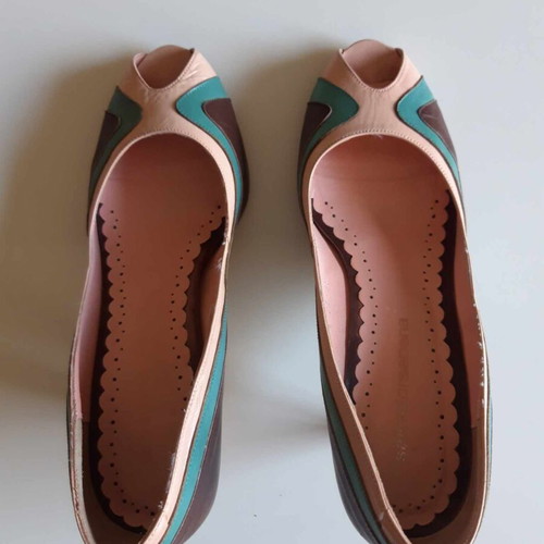 Salvador Sapena Peep Toe shoes used, size 39, pumps