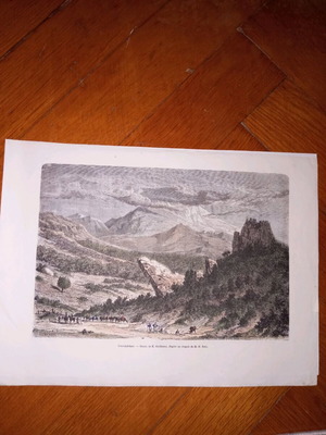 Chromolithograph engraving used