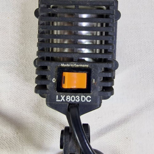 Unomat LX803DC halogen video camera light, vintage