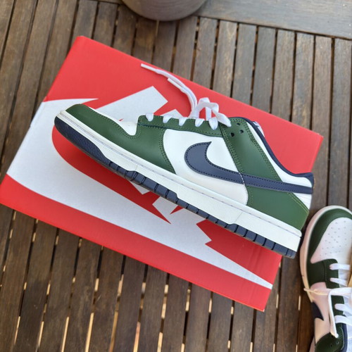 Nike Dunk Low shoes new, blue and green, size 43